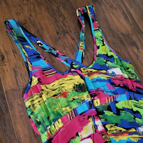 Factory by Erik Hart Rainbow Multi Colored Party Xs Dress - Picture 10 of 11